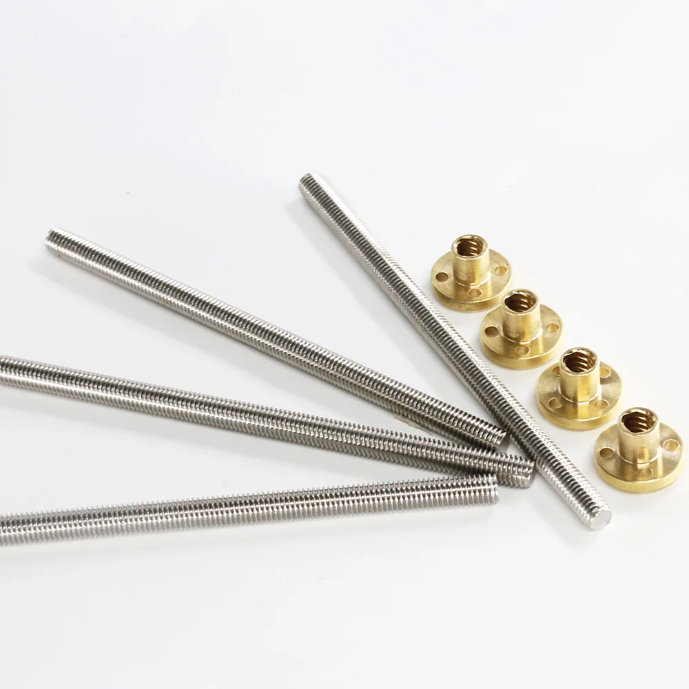 Anet Stepper Motor Screw T8 T-type Trapezoidal Guide 318mm 345mm 270mm Long 3D Printer Part | Компьютеры и офис