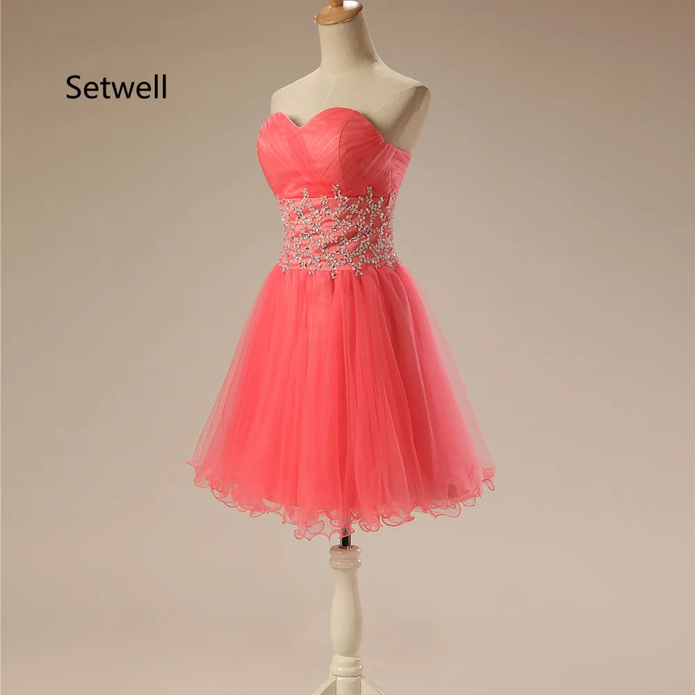 Setwell пикантные новые Бальные платья без бретелек короткое платье для выпускного