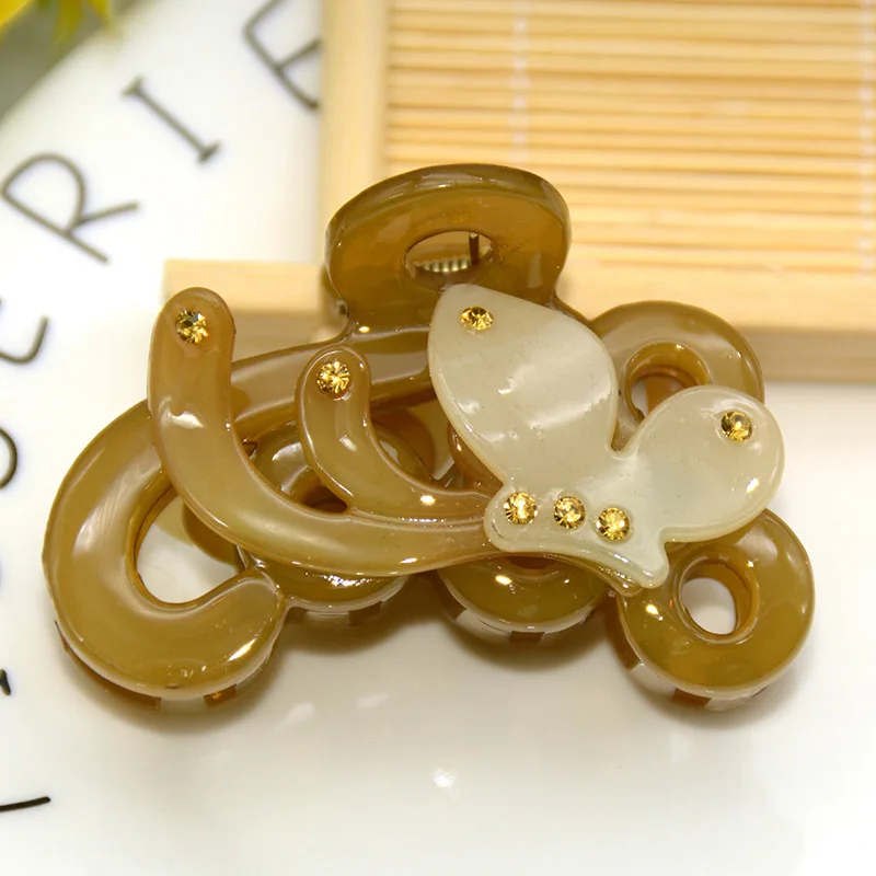 AZEMA 2018 New Fashion Hair Claws For Women Beauty Flowers Clips Tiara Accessories High Quality Jewelry Gifts 7 Color | Украшения и