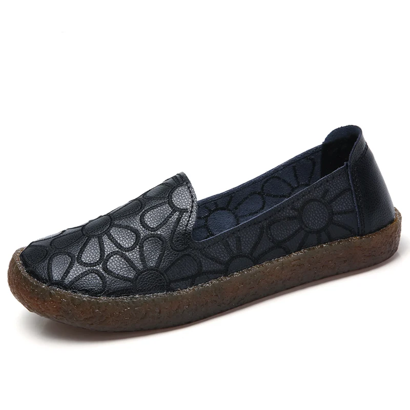 Женские цветочные туфли из натуральной кожи AARDIMI летние женские на плоской