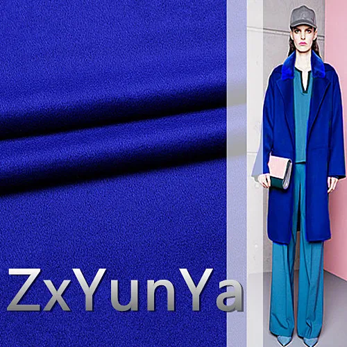 

2017 new 148cm wide cashmere wool fabric 91.7% cashmere wool high-end brand Navy blue wool hair autumn and winter coat fabric