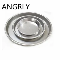 angrly stainless steel 6 inch 8 inch 9 inch 7 inch anode aluminum pizza pan disc baking mold kitchen accessories mold cake mould