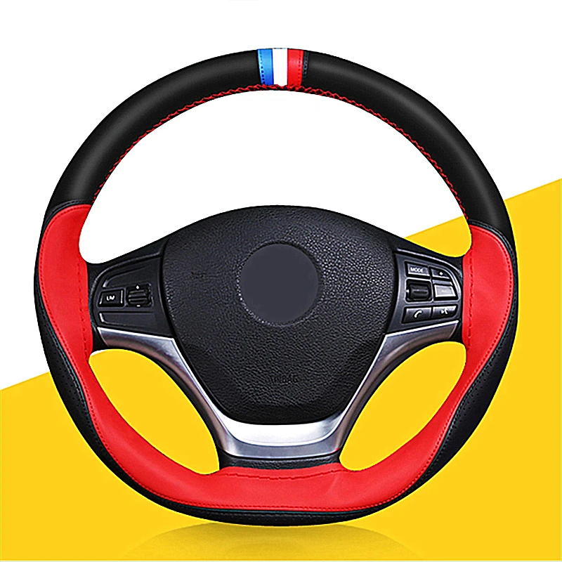 Новый бренд DIY Универсальный автомобильный стиль зеленый с черной оплеткой на