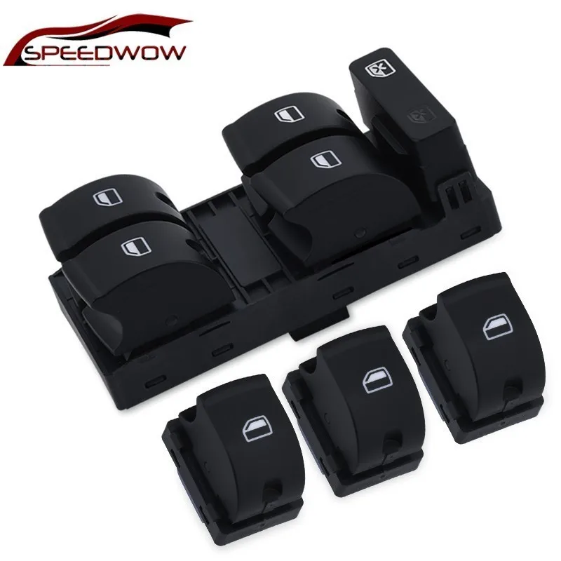 

SPEEDWOW Electric Master Window Mirror Switch Button For AUDI A4 S4 B6 2003- B7 SEAT Exeo 8E0959851 8E0959855