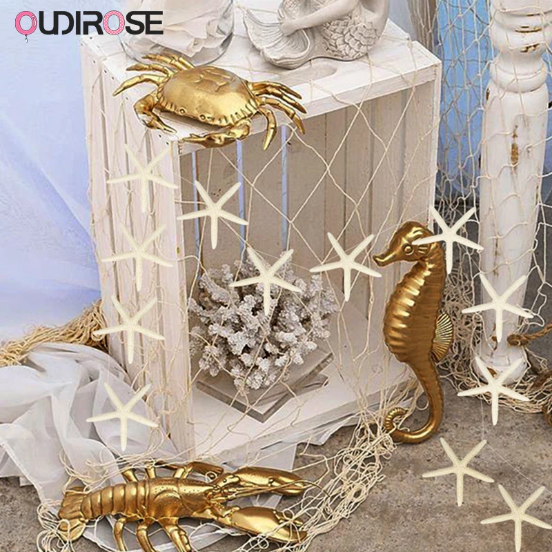 Marine Style Mermaid Starfish Shell Flags Wedding Decorations Birthday Party DIY Romantic Room Valentine's Gift Supplies | Дом и сад