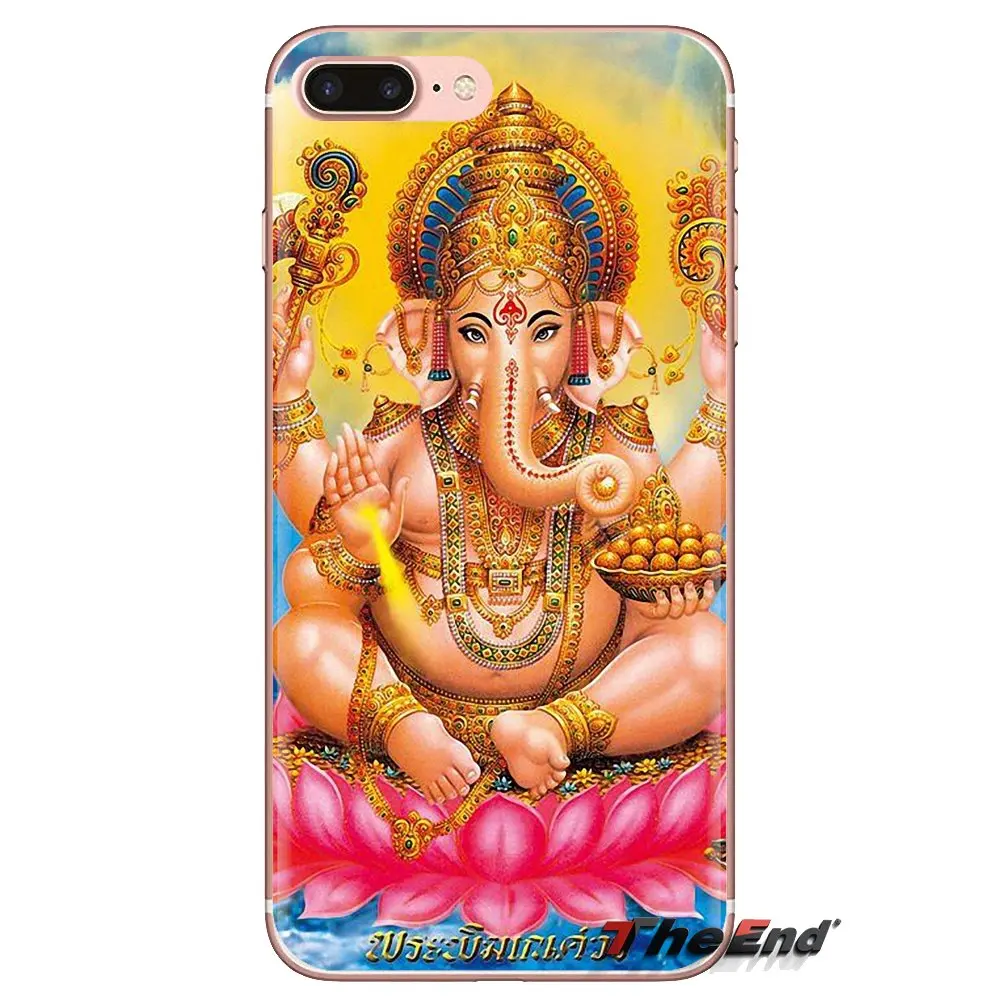 For Samsung Galaxy S3 S4 S5 Mini S6 S7 Edge S8 S9 S10 Plus Note 3 4 5 8 9 Lord Ganesha Hindu God Ganesh Buddha Phone Shell Cases |