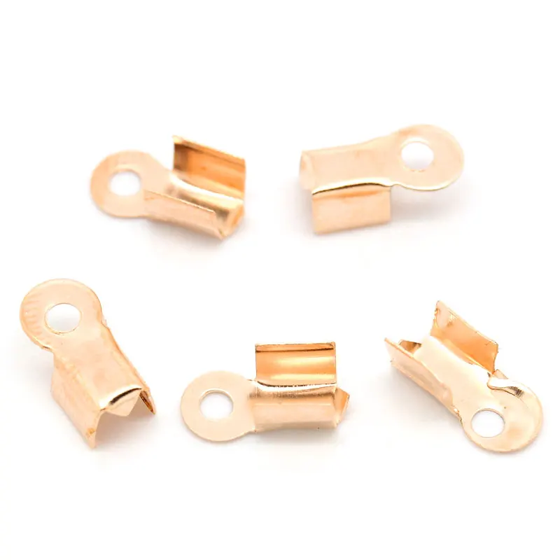 8 сезонов ожерелье/шнур обжимные концевые колпачки с петлей цвета розового