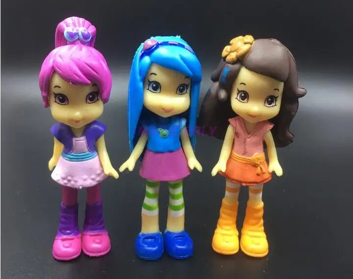 Карманная игрушка Polly 6 шт./компл. 8 см фигурка клубники принцесса кукла торт микро
