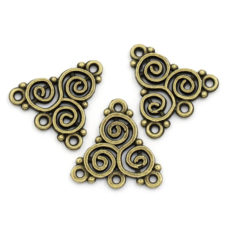 DoreenBeads инструменты для наращивания волос Выводы Треугольники античная бронза