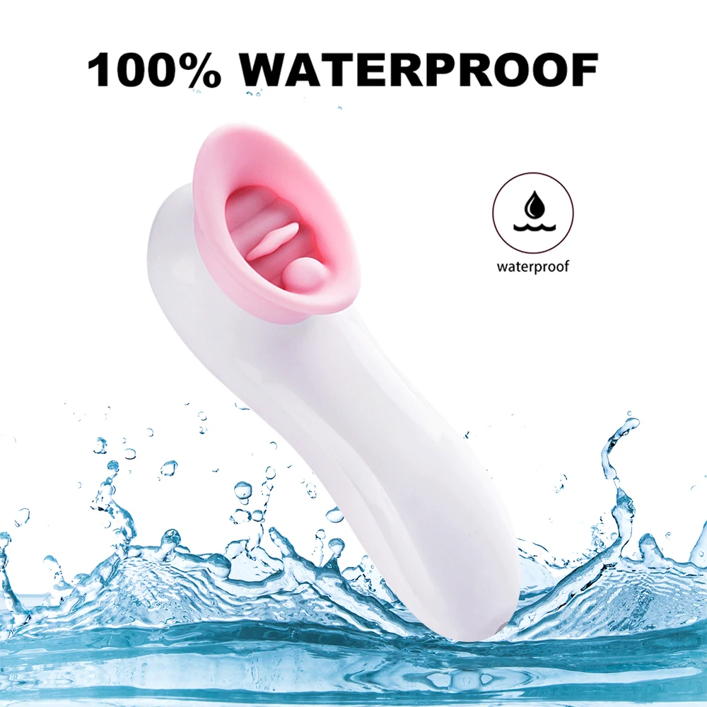 Nipple Breast Sucking Stimulator Vibrator Sex Oral Licking Tongue 7 Vibrating Clitoris Adult Product | Красота и здоровье