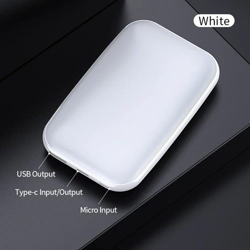 White ROCK type C PD QC 3,0 внешний аккумулятор 10000 мАч внешний мини-аккумулятор USB PD Быстрая зарядка внешний аккумулятор для iphone XS X samsung - Цвет: White