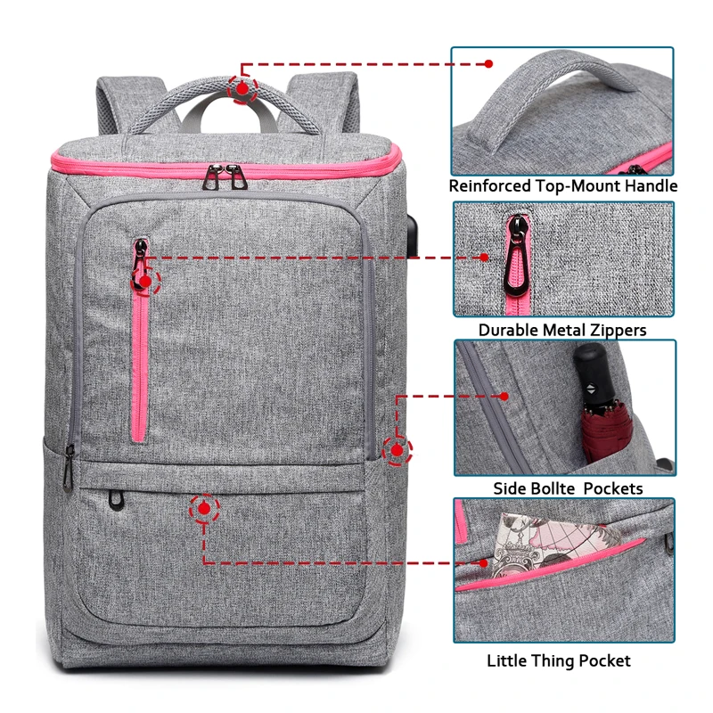 Мужские уличные спортивные сумки USB зарядка рюкзаки дорожный рюкзак унисекс