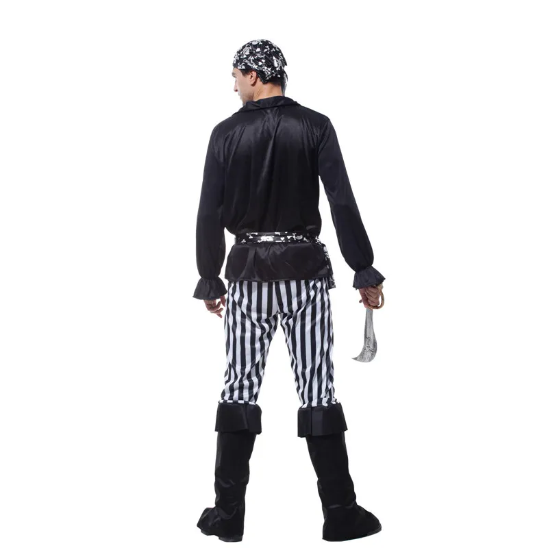 Костюм пиратский одноглазный для косплея взрослых и мужчин костюм Хэллоуина