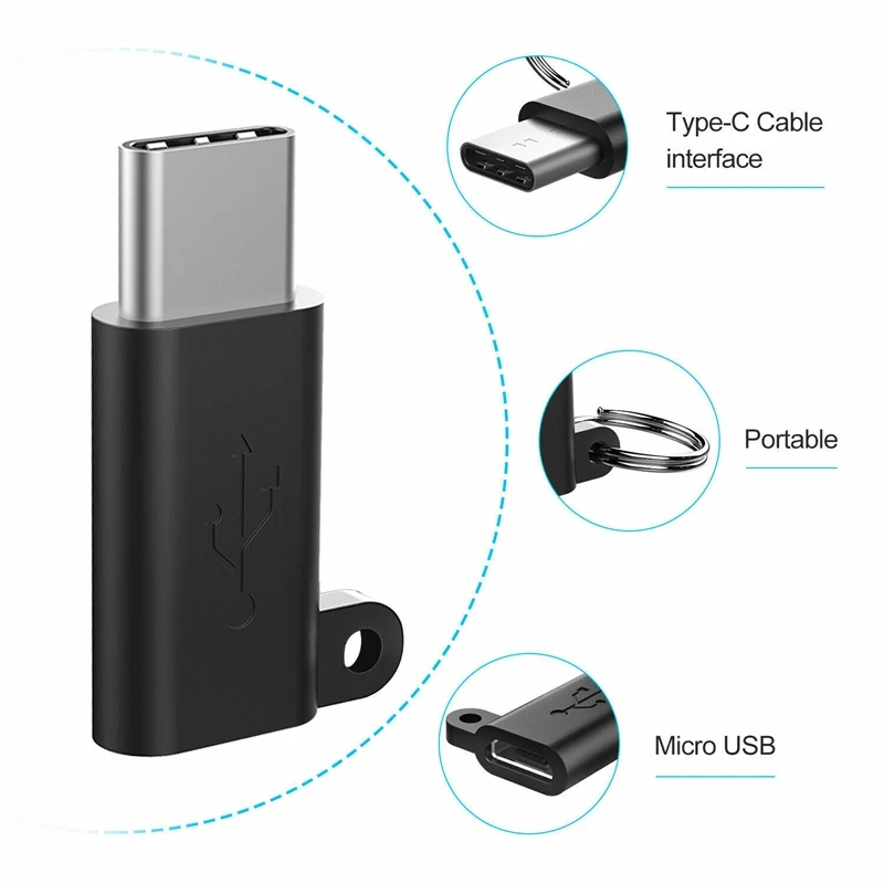 Roybens 4 шт Универсальный Micro USB 3 1 женский Тип-C Мужской конвертер адаптер USB-C данных