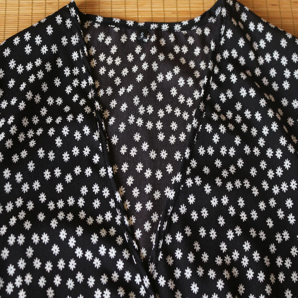 Летнее пляжное богемное женское платье с цветочным принтом длинное шифоновое