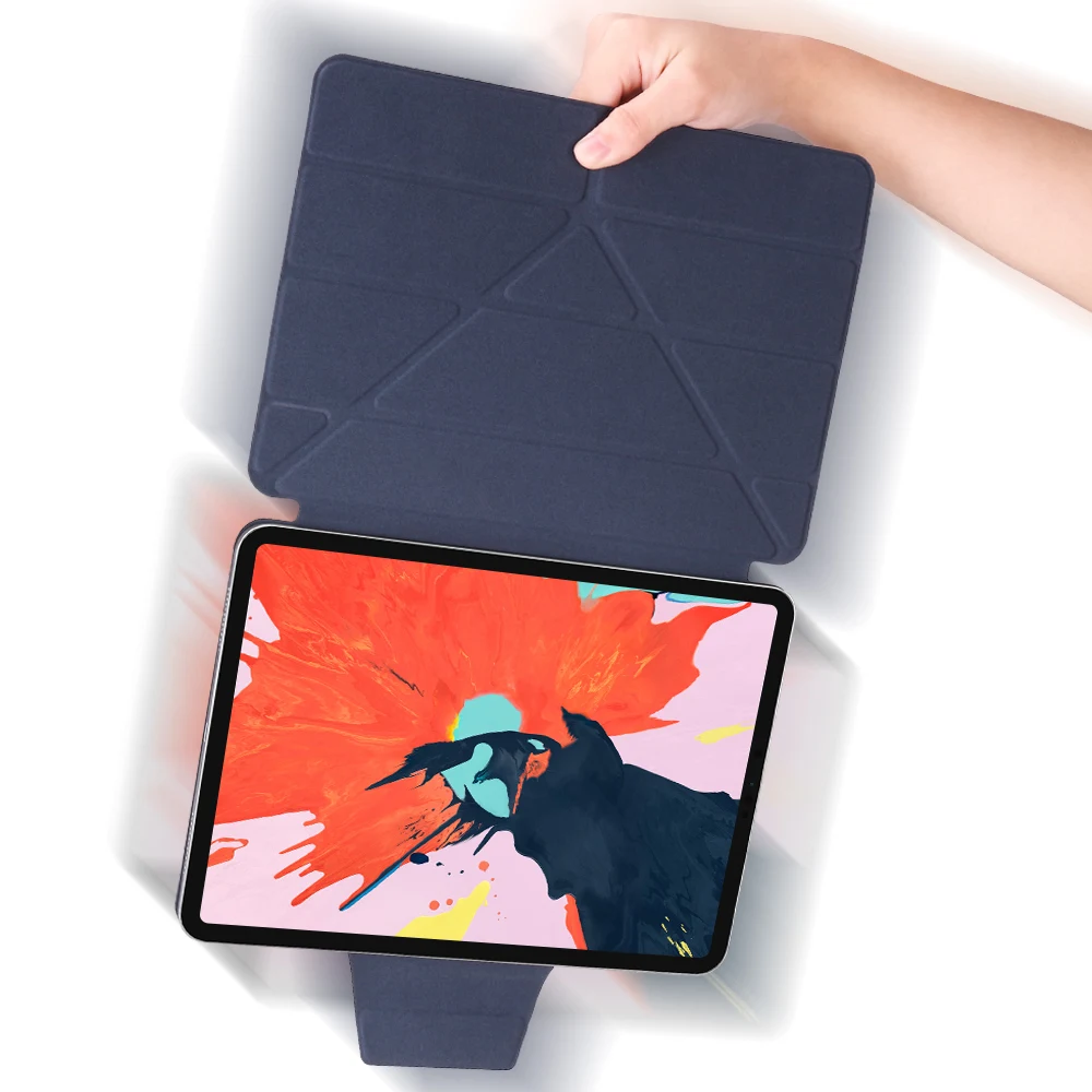 Магнитный чехол GOOJODOQ для iPad Pro 11 12,9, многоразовый умный чехол из искусственной кожи, чехол для iPad Pro 12,9 11, чехол-карандаш