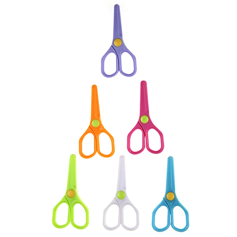 THD 6 Pcs Scrapbook Photo Album DIY Children Scissor Creative Diary Craft Cut Handicraft Handmade School Paper Colors Scissors | Канцтовары