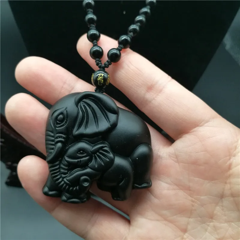 Прямая поставка китайские ювелирные изделия ручной работы черный обсидиан