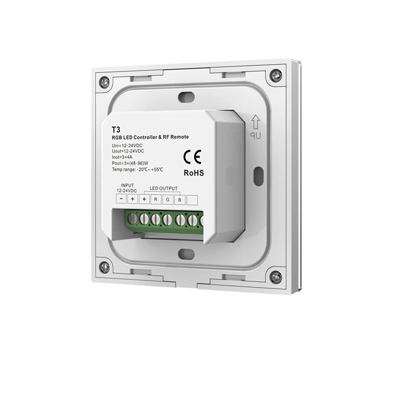 Новый Светодиодные ленты RGB Управление AC/DC 12V 24V 144W 288W 4A 3 канала Стекло сенсорный