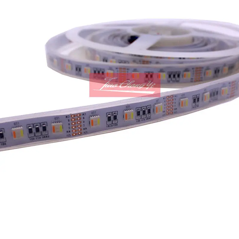5 цветов в 1 Светодиодная лента RGB + CCT 5050 60 светодиодов/м 12 CW WW гибкая освещения