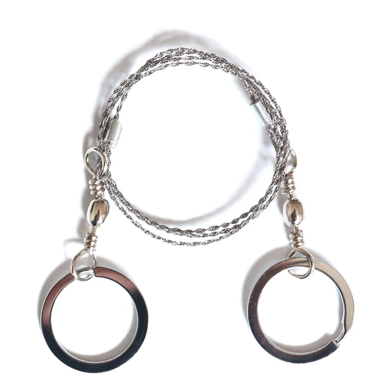 Портативная проволочная пила из нержавеющей стали ручная для выживания