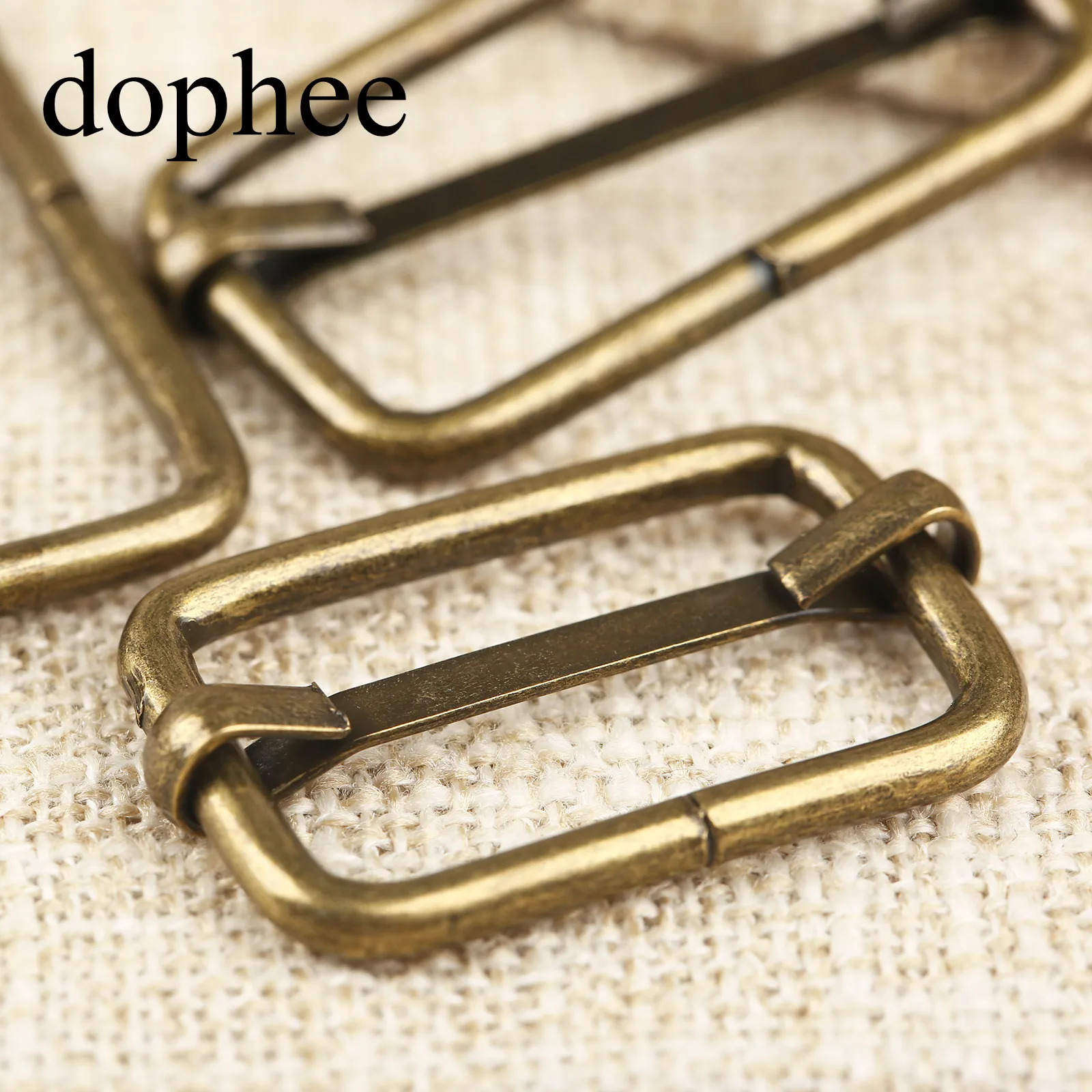 Dophee 20 шт. Металлические Регулируемые Квадратные Кольца пряжки ремень для одежды DIY рукоделие чемодан швейная ручная работа сумка кошелек пуговицы LW0462
