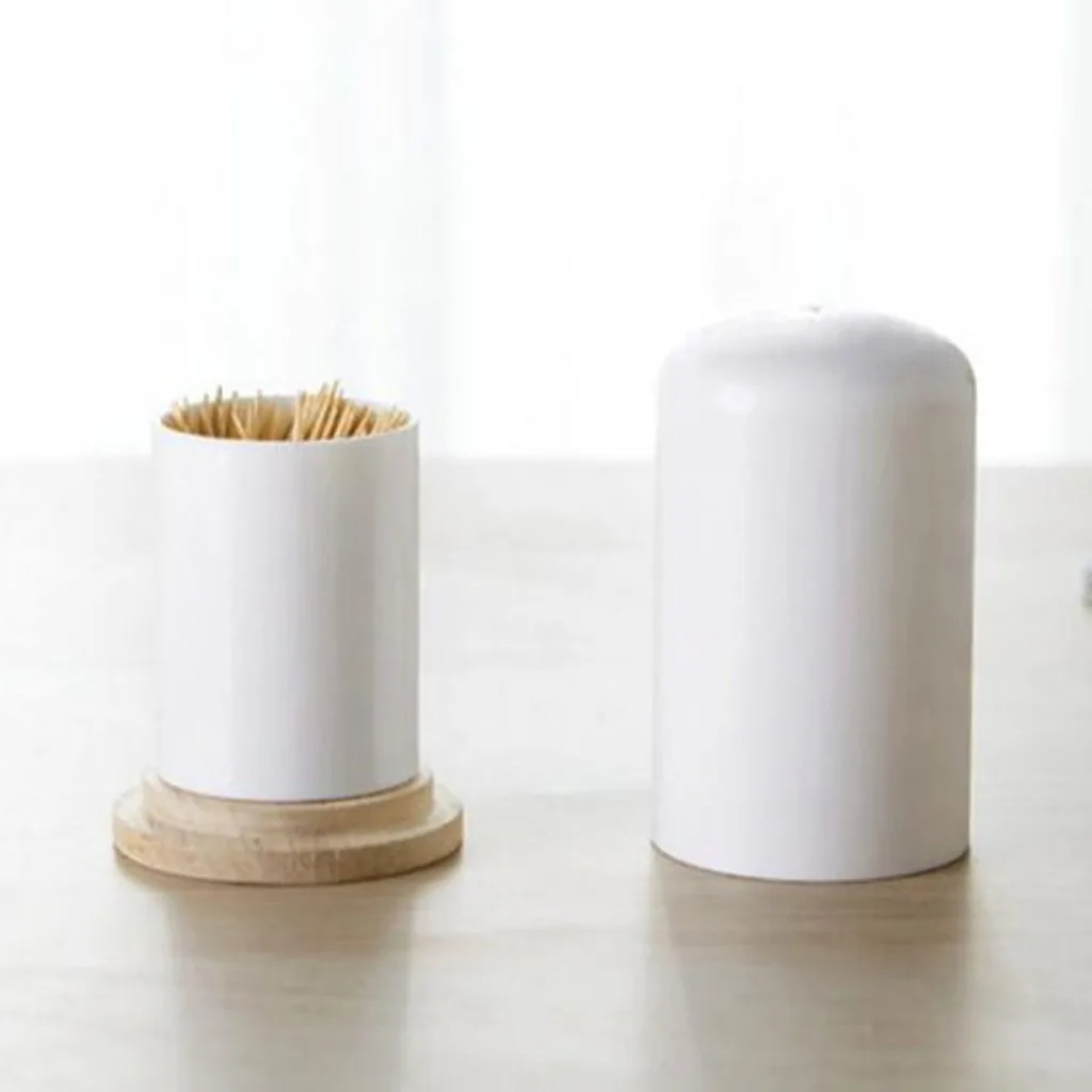 Простой японский хлопок тампон коробка зубочистка ведро для дома гостиной