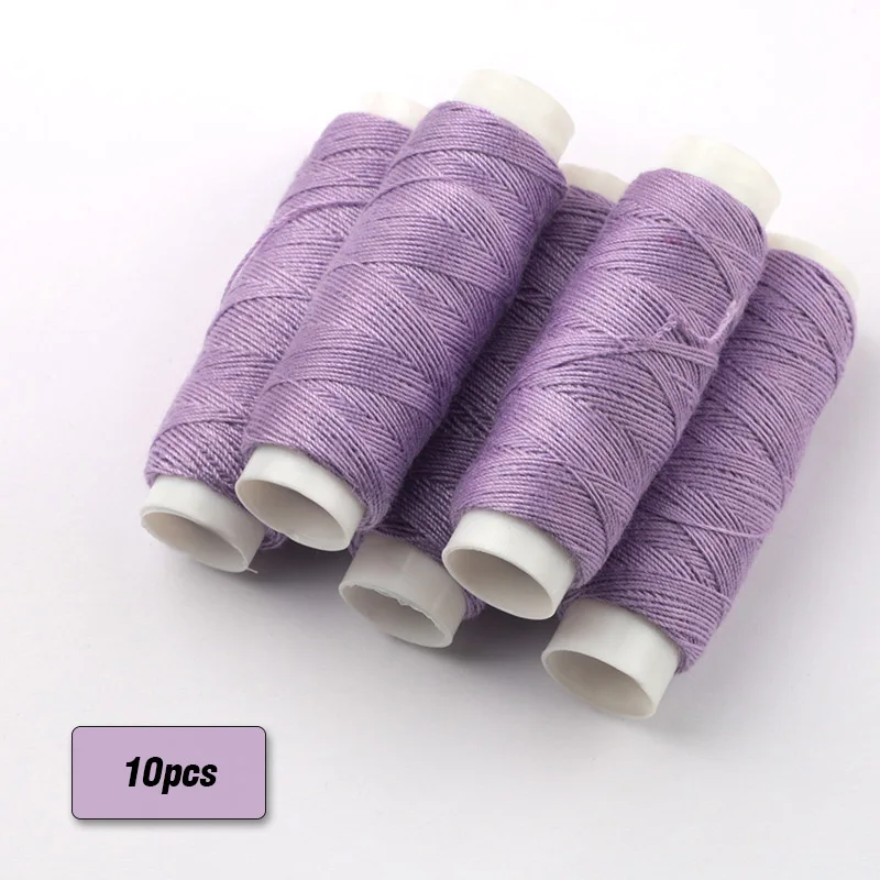 Lt.amethyst x 10roll 50 м/рулон многоцветная ручная работа джинсовая толстая нить швейная игла diy швейная подходящая Полиэстер маленький рулон - Цвет: Lt.amethyst x 10roll