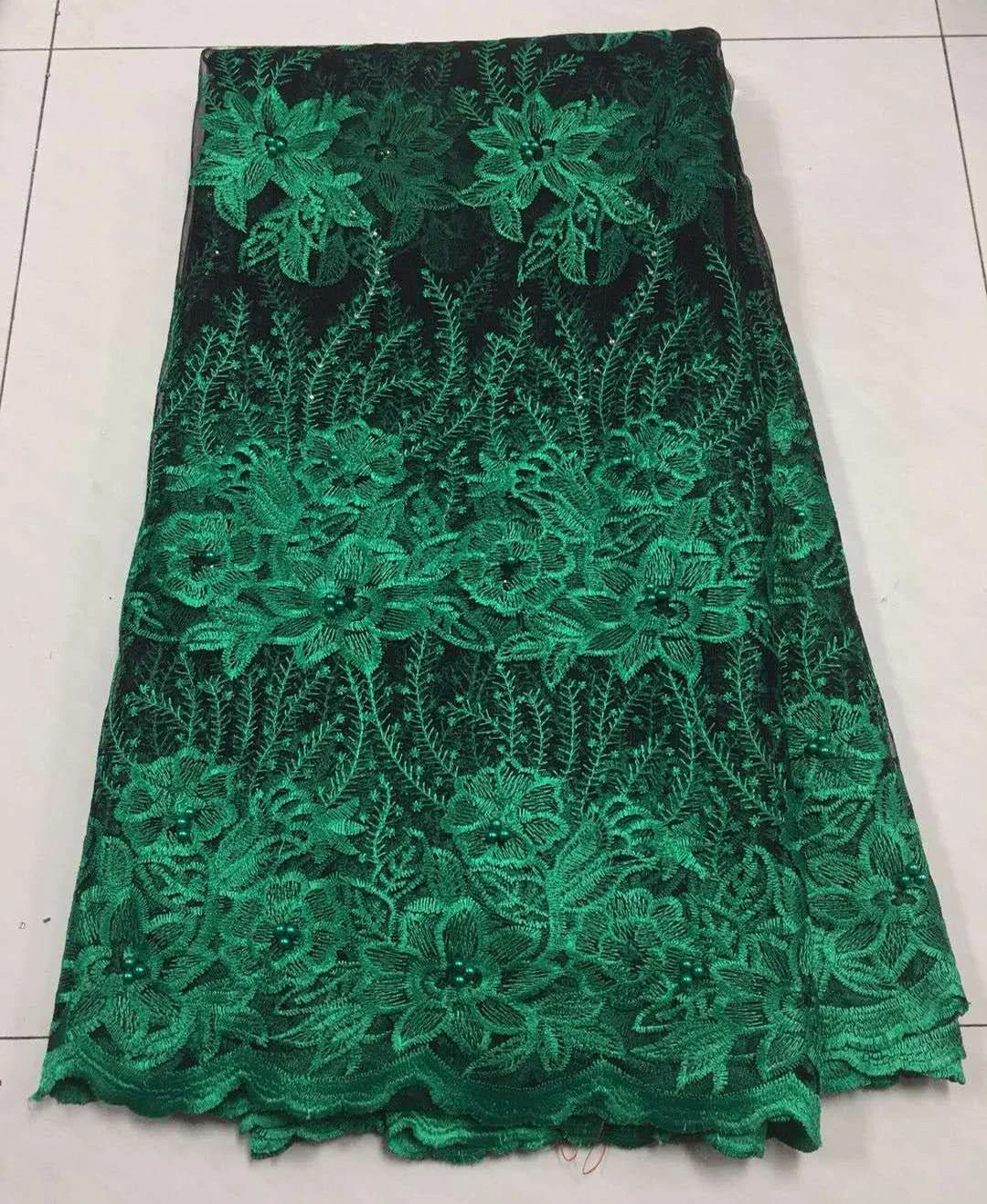 Кружевная ткань в нигерийском стиле 2019 Африканский шнур шнурки ткани Высокое