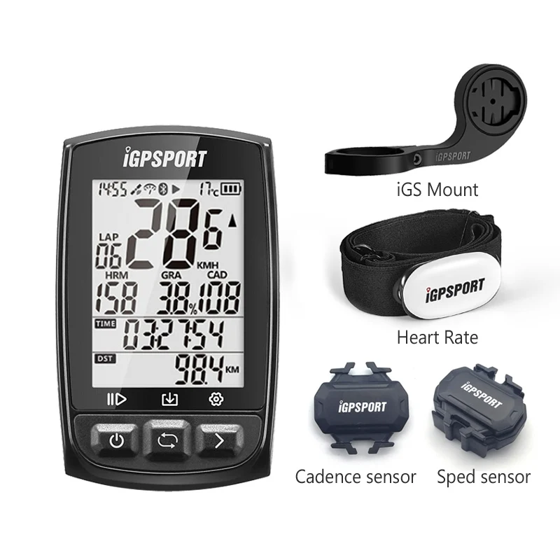 iGS50T Bunble IGS50E 40 часов длительной работы от батареи gps Спорт велосипед gps велосипед компьютер работоспособный со скоростью Каденции, частота сердечных сокращений - Цвет: iGS50T Bunble