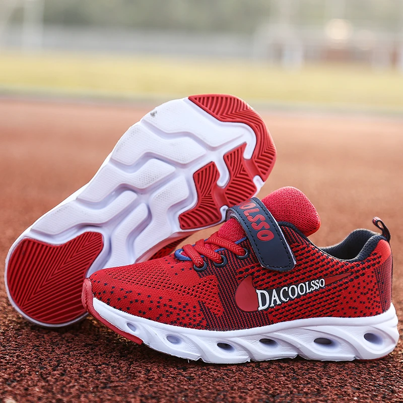 Детская обувь из натуральной кожи для бега детские спортивные кроссовки с