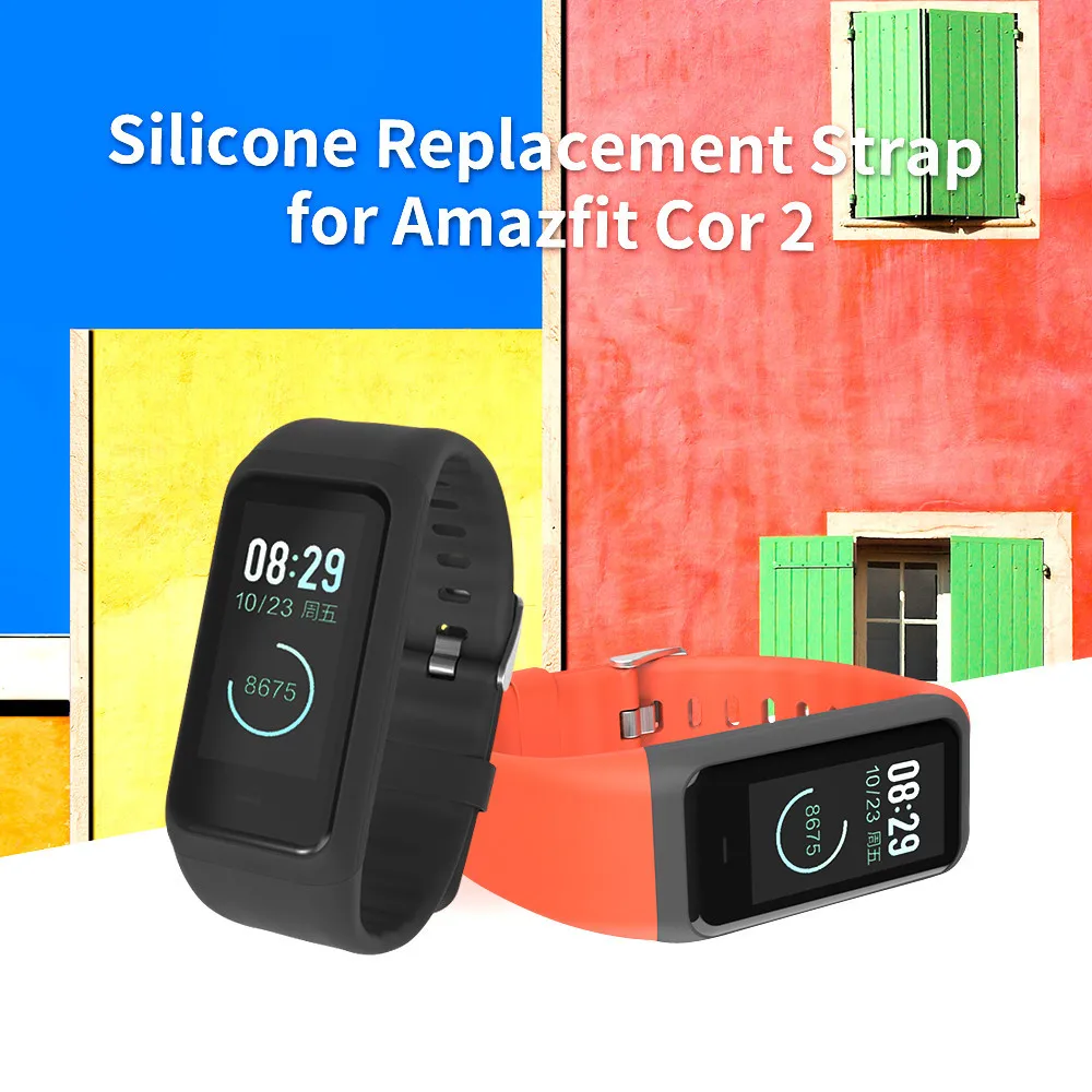 Силиконовый ремешок на запястье для Huami Amazfit Cor 2 сменный удобный цветной браслет