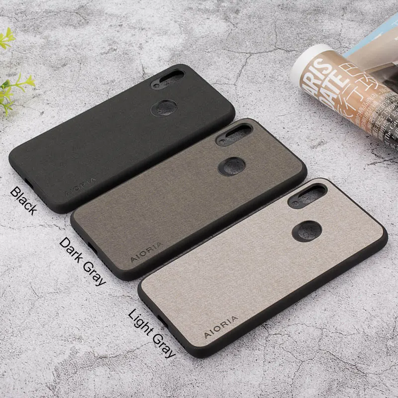 Текстильный чехол для Xiaomi Redmi Note 7 Мягкий ТПУ силиконовый материал с текстильными