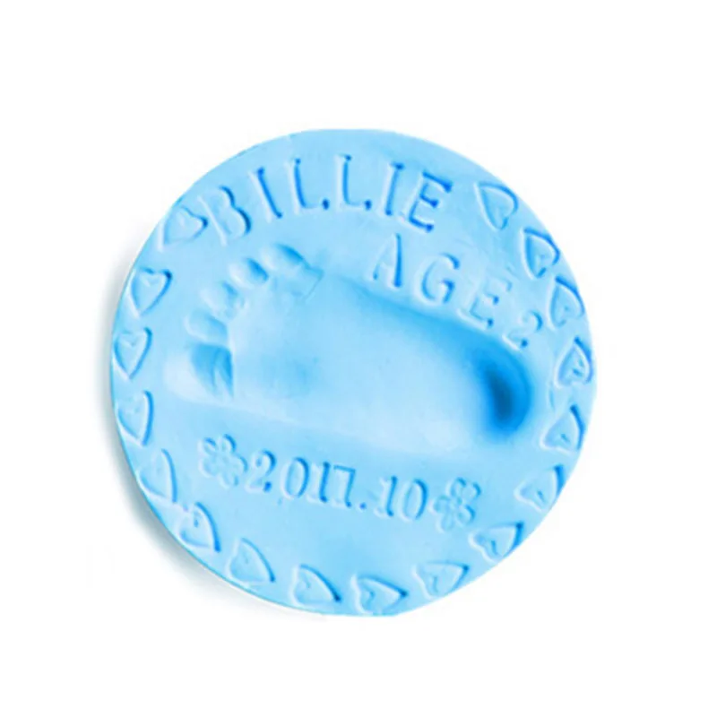 blue 30 г Полимерная глина Сделай Сам детский воздушный Dring отпечаток руки Imprimt Playdough Slime пушистый Пластилин Детские модели по уходу светильник глина - Цвет: blue