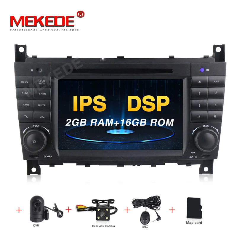 PX3 MEKEDE Android 9,0 Автомобильный gps Автомагнитола для Mercedes benzc-класс CLC W203 CLK W209 2004-2007 C200 C230 C220 C320 C350 - Цвет: PX3