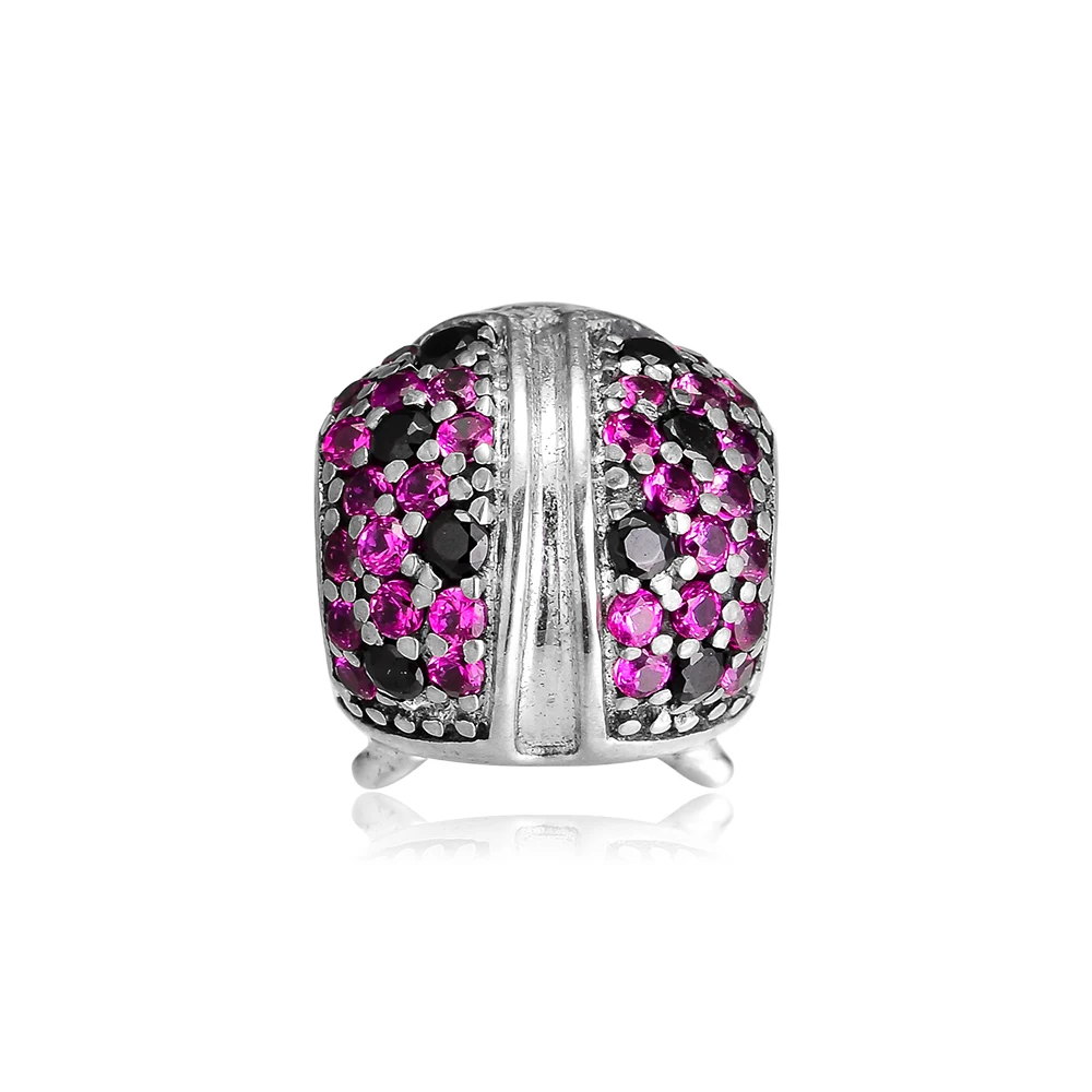 Fits for Pandora Beads Bracelets Ladybird Charms 100% 925 Sterling Silver Jewelry Free Shipping | Украшения и аксессуары