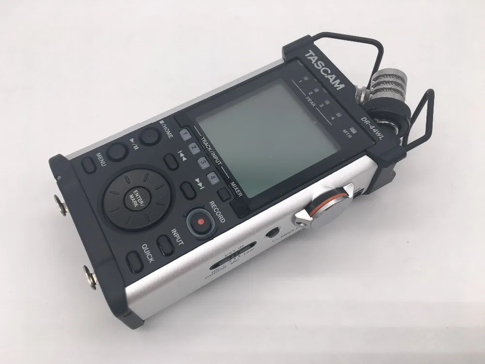TASCAM DR-44WL портативный ручной диктофон записывающая ручка четырехтрековый рекордер со стереофоническими микросхемами, XLR микрофонными входами и Wi-Fi