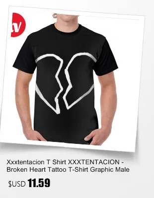 Xxxtentacion T Shirt XXXTentacion BAD T-Shirt Printed Man Graphic Tee Shirt Fun Short-Sleeve 6xl 100 Percent Polyester Tshirt