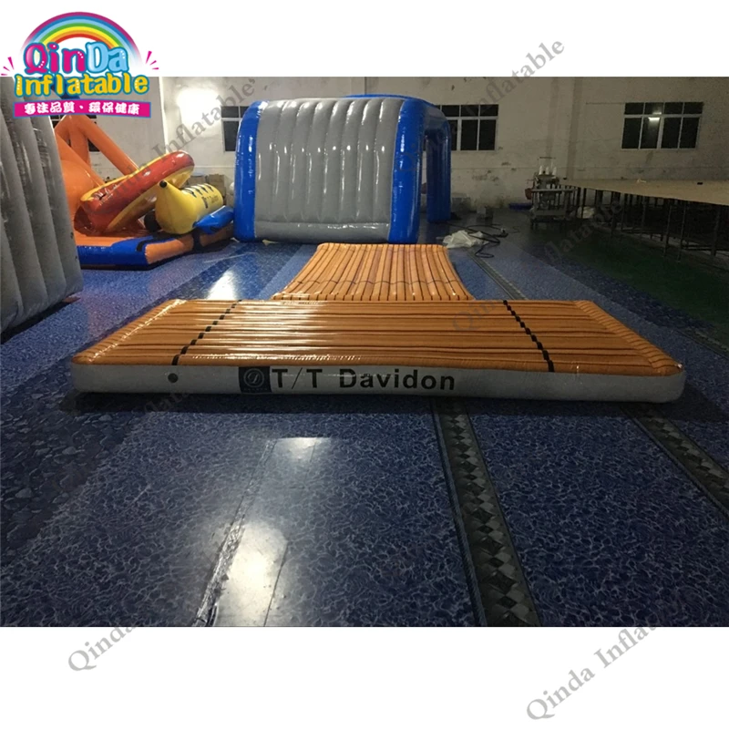 Скидка Цена по прейскуранту завода водная платформа Коврик для упражнений надувная палуба надувной воздушный коврик для спортзала Плавающая Плат...
