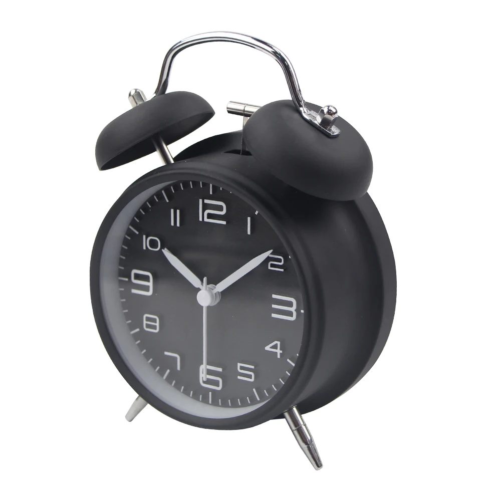 2019 Новый тихий будильник сканирование из современного черного металла