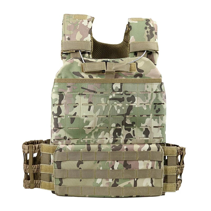 Тактический MOLLE для страйкболла жилет Combat paintball тренировочный мягкий камуфляж