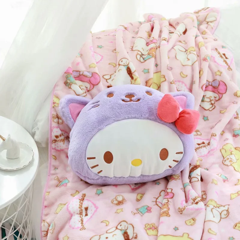 1 шт. 40 см Cinnamoroll пудинг собака Мелодия Близнецы Звезда Мягкая плюшевая подушка+ Коралловое бархатное одеяло мягкая игрушка романтический подарок
