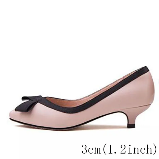pink heel 3 cm Высокие каблуки Многоцветный галстук-бабочка тонкий мода Женская обувь желтый свадьба котенок низкий каблук розовый Указательный палец Плюс размер 12 44 насосы Весна осень Китай китайская новая - Цвет: pink heel 3 cm