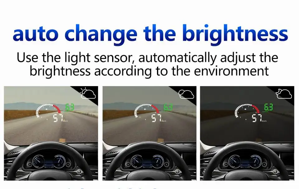 Современный автомобильный Hud автоматический дисплей OBD Автомобильный скоростной метр заглушка OBDII OBD2 датчик скорости напряжения температуры воды сигнализация для топливного бака