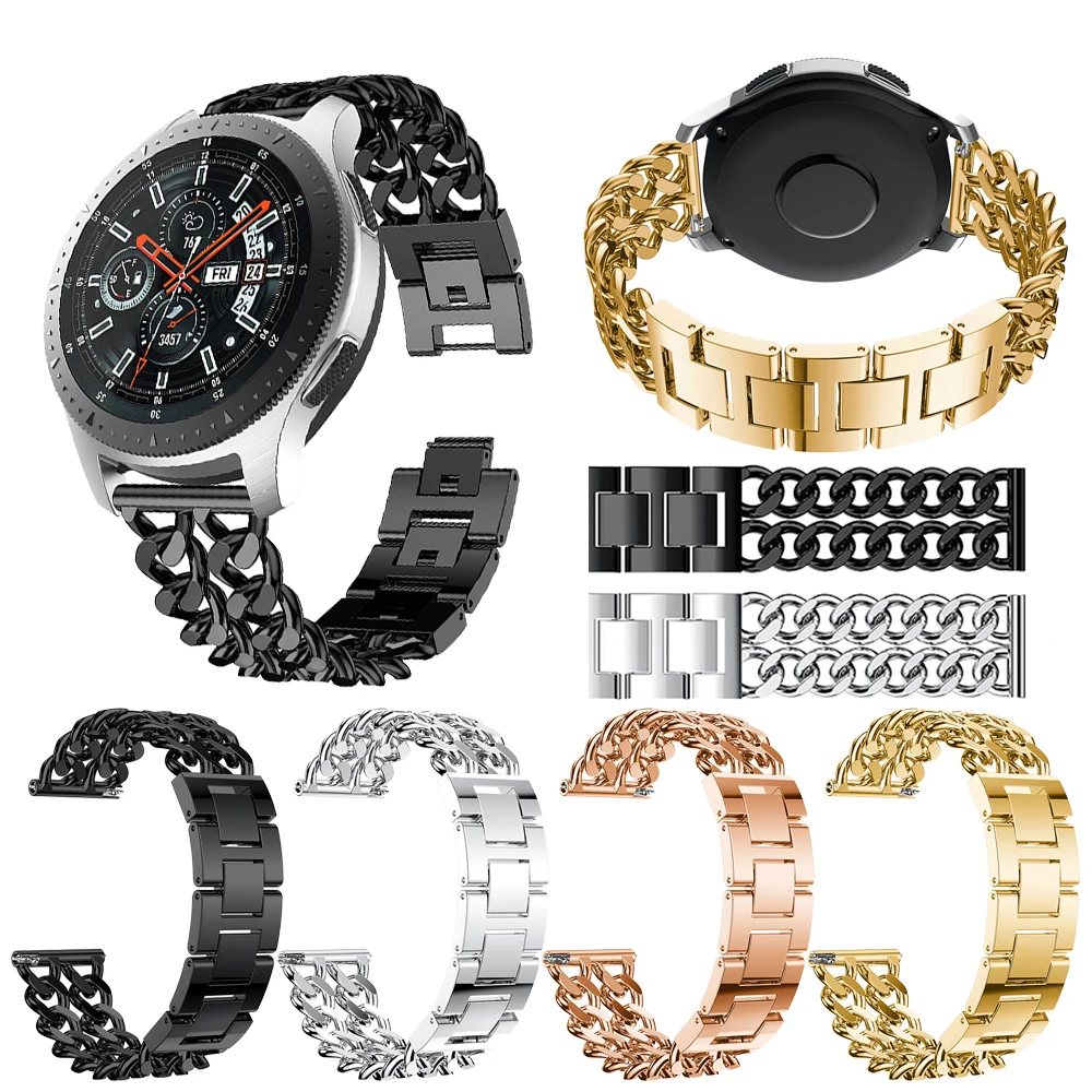Фото Роскошный ремешок для часов Xiaomi Watch S3, ремешок для Samsung Galaxy Watch 46 мм, браслет для часов, Ширина 22 мм, металлический ремешок для часов №5