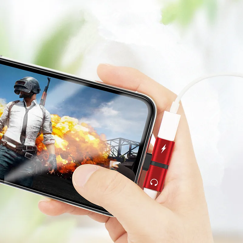 Конвертер для зарядки наушников 2 в 1 iPhone X/8/8Plus/7/7Plus двойной аудиоадаптер