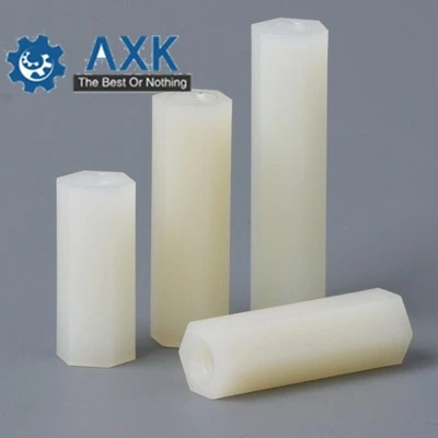 100 шт M4 * L Белый шестигранный нейлоновый противостояние разделительная колонна с