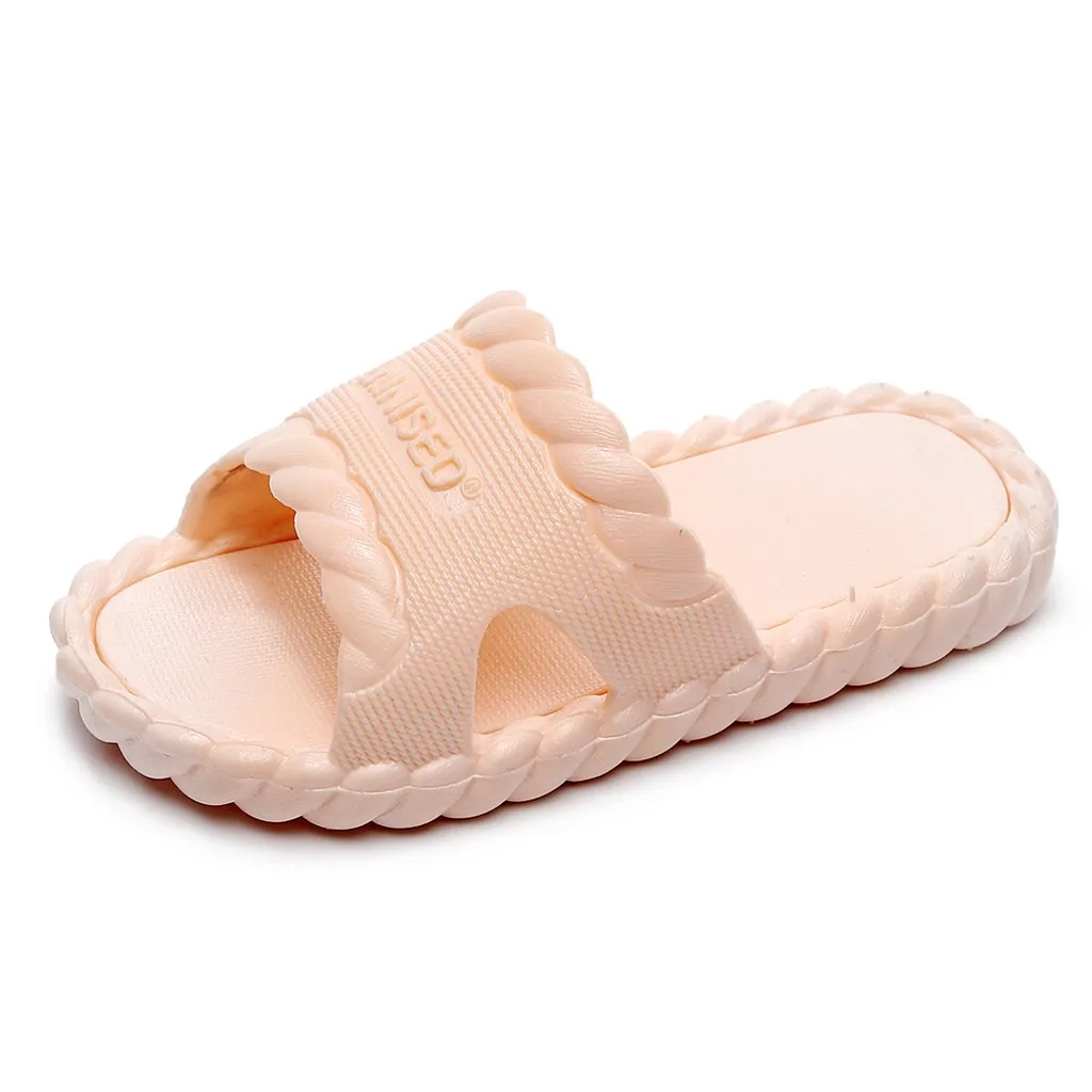 Летние тапочки для младенцев домашние Нескользящие повседневные тапки ярких