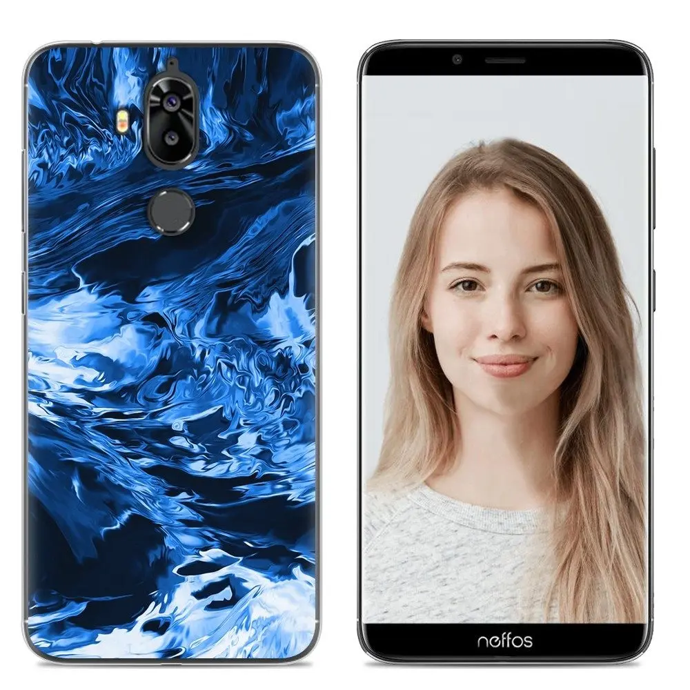 Мягкий чехол для телефона, силиконовый чехол для TP-LINK Neffos X9, 5,99 дюйма, модный прозрачный чехол из ТПУ с красочным рисунком - Цвет: 10