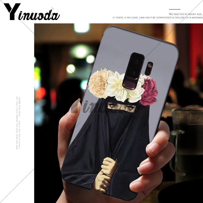 Yinuoda мусульман, Gril/глаза корпус под плетенную сумку чехол для телефона для samsung S9 S9 плюс S5 S6 S6edge S6plus S7 S7edge S8 S8plus
